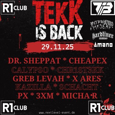 Tekk is Back @R1Club Riesa Phase 1