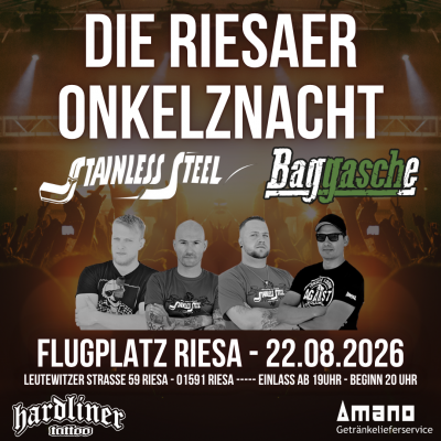 Onkelznacht @ Flugplatz Riesa 22.08.26 Frühbucher